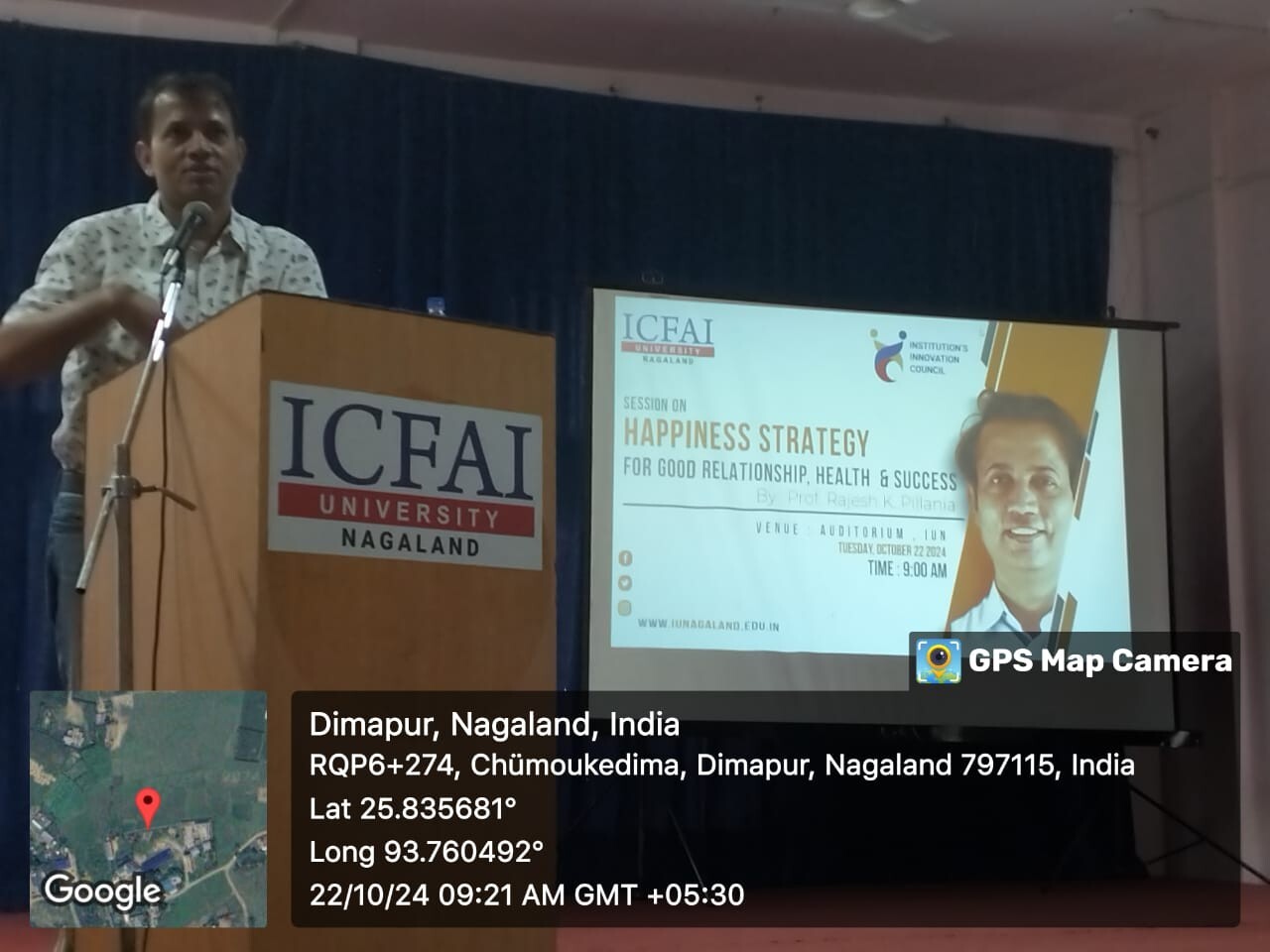 India's Happiness Professor conducts Happiness Lecture at ICFAI Nagaland